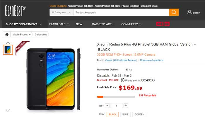 Xiaomi Redmi 5 Plus și Redmi 4A la vânzare pentru o perioadă limitată