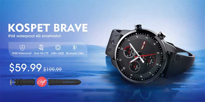 KOSPET BRAVE Smartwatch Primăvară Vânzare la Banggood.com
