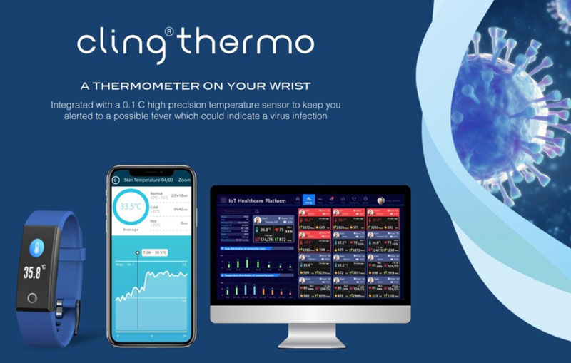 Cling-Thermo, -Medtech-smartwatch