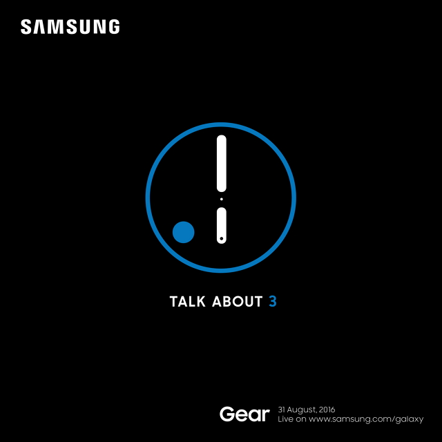 Samsung Gear S3, care va fi dezvăluit pe 31 august 2016