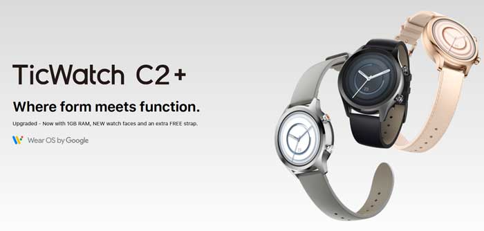 Ticwatch C2 + Smartwatch - Revizuirea caracteristicilor