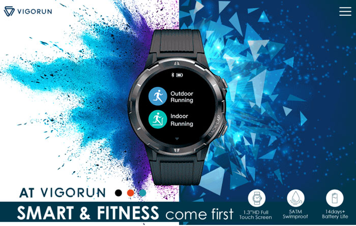 Ceasul inteligent VigoRun Model ID216 - Un portabil pentru focalizare pe fitness