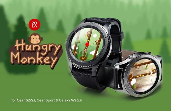 Aplicația Hungry Monkey pentru Samsung Galaxy Watch Active