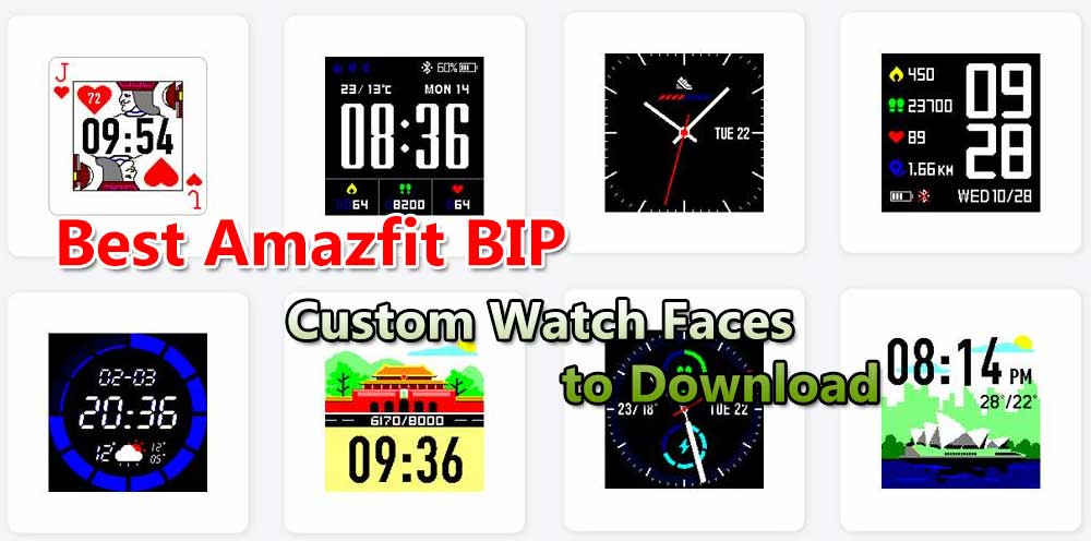 Cele mai bune fețe de ceasuri personalizate Amazfit BIP de descărcat