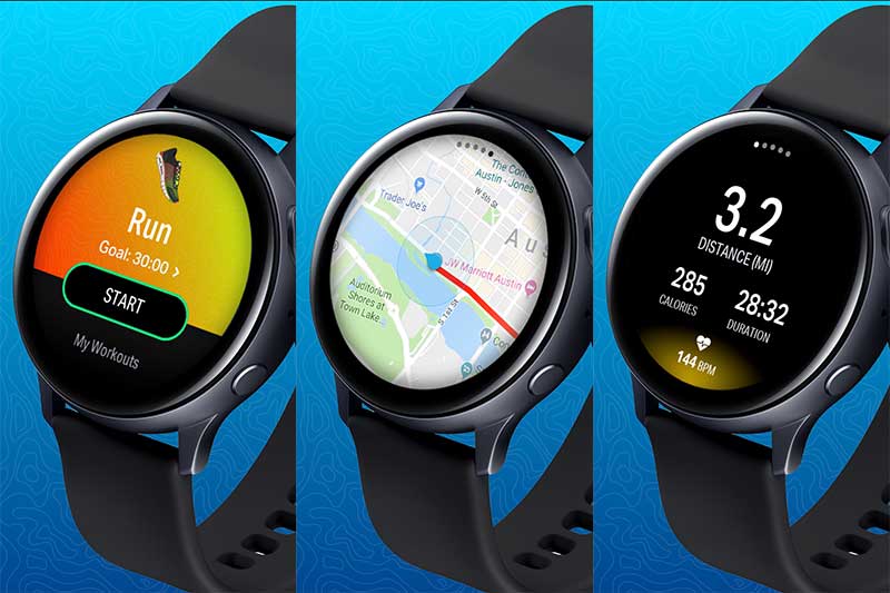 mapmyrun pentru ceasul Galaxy activ 2