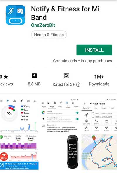 Descărcați aplicații pentru Xiaomi Mi Band 4