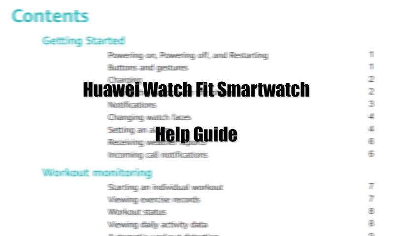 Ghidul de ajutor Huawei-Watch-Fit