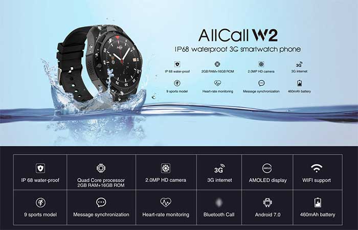 AllCall W23G Smartwatch - Cod cupon