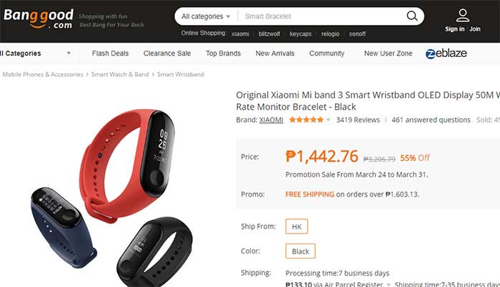 Xiaomi Mi BAND 2 COD CUPON